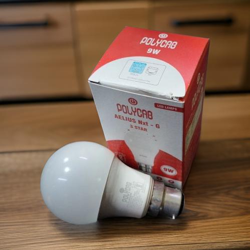 9 W Polycab LED Bulb, 6500K, Cool White