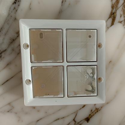 Sai Silver 8M Sq Gang Box