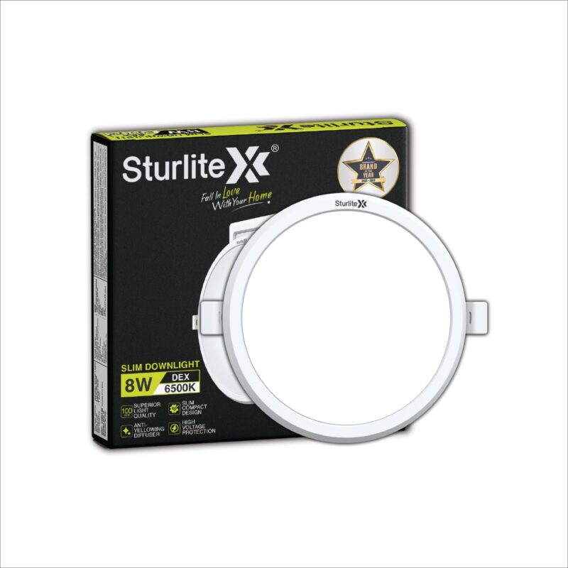 Sturlite Dex 8W Square/ Round LED Downlight 6500K