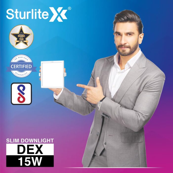 Sturlite Dex 15W Square/ Round LED Downlight - Image 2