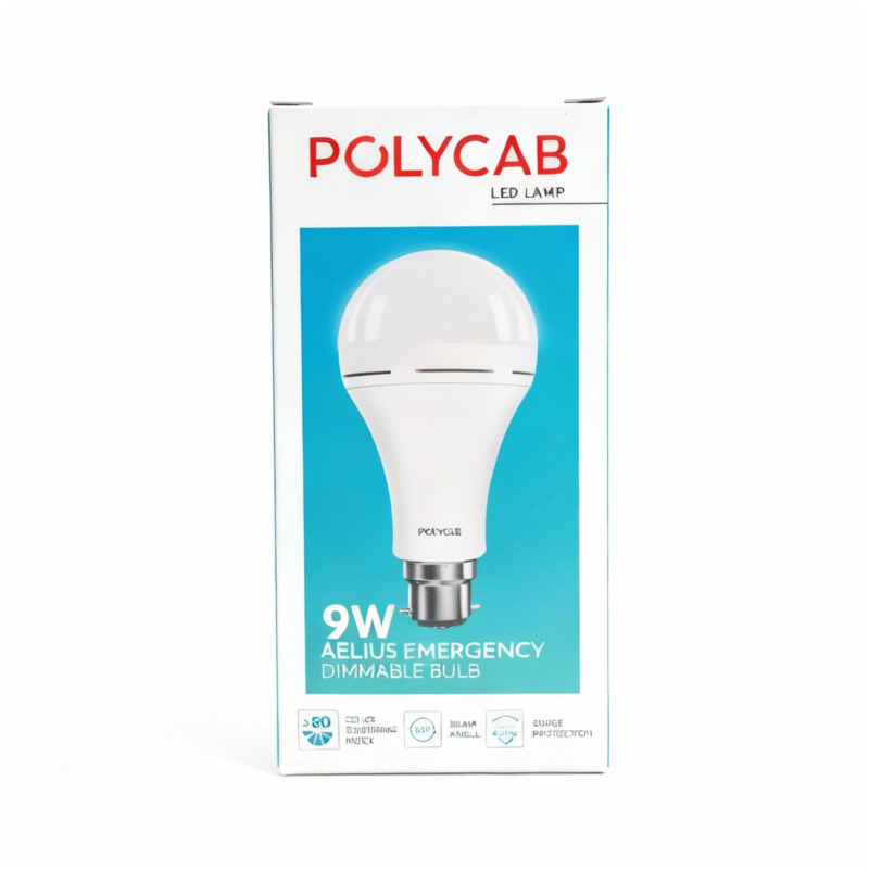 Polycab 9W Aelius Rechargeable Dimmable LED Bulb