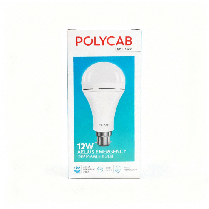 Polycab 12W Aelius Rechargable Dimmable LED Bulb