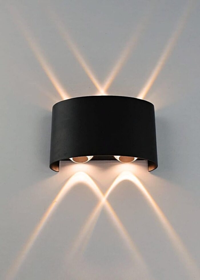 LED Outdoor 4 way Up Down Wall Light – Warm White - Image 2