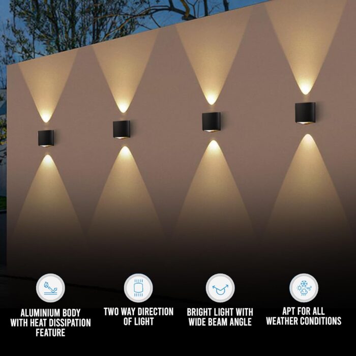 Up Down Wall Light (Warm White) – 2 Way Outdoor/Indoor LED Fixture - Image 2
