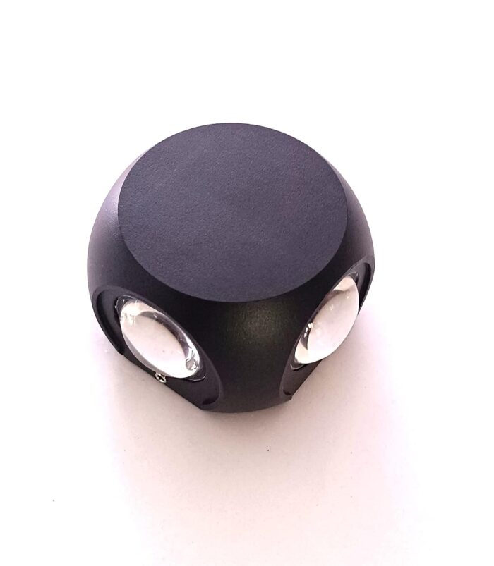 4 Way LED Wall Light – Warm White, Waterproof, Outdoor/Indoor Wall Mount - Image 2
