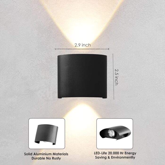 Up Down Wall Light (Warm White) – 2 Way Outdoor/Indoor LED Fixture - Image 7