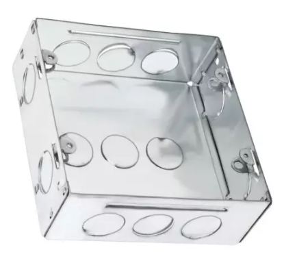 8 Module Square Concealed GI Sheet Metal Box