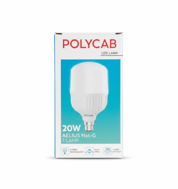 Polycab Aelius Nxt GT 20W LED Lamp – 6500K Cool White