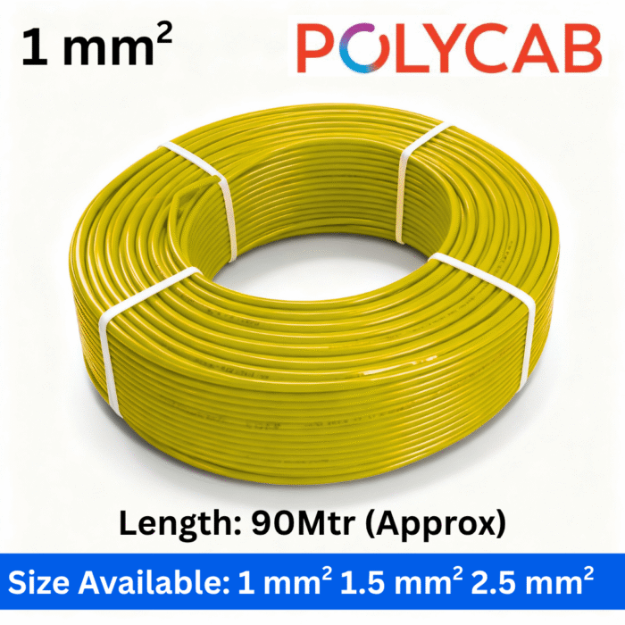 Polycab LFFR Wire 1 SQmm | 90mtr Roll (Customized) - Image 2