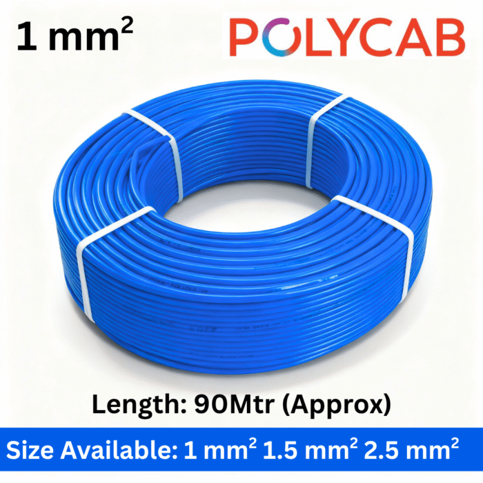 Polycab LFFR Wire 1 SQmm | 90mtr Roll (Customized) - Image 3
